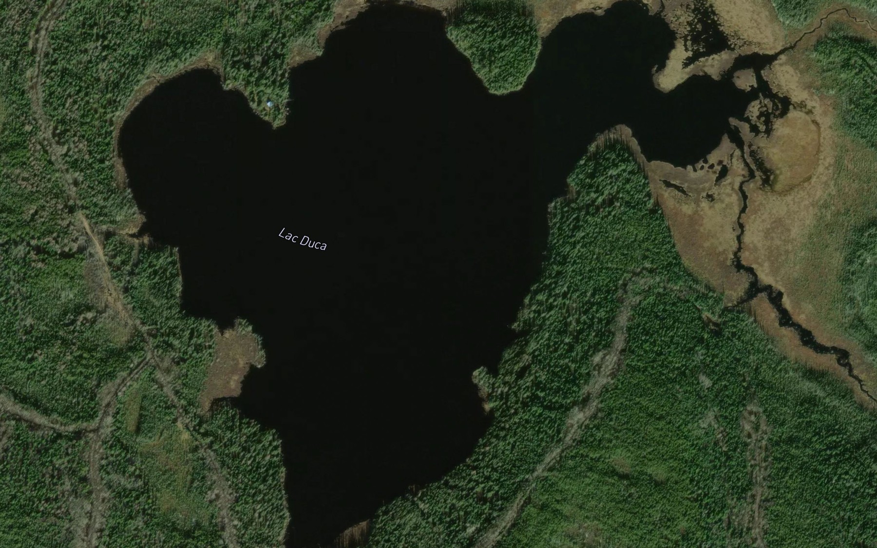 Satellite map of the Lac Duca