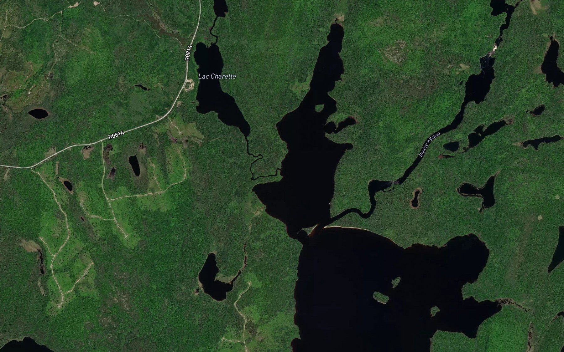Satellite map of the Ruisseau Sairs