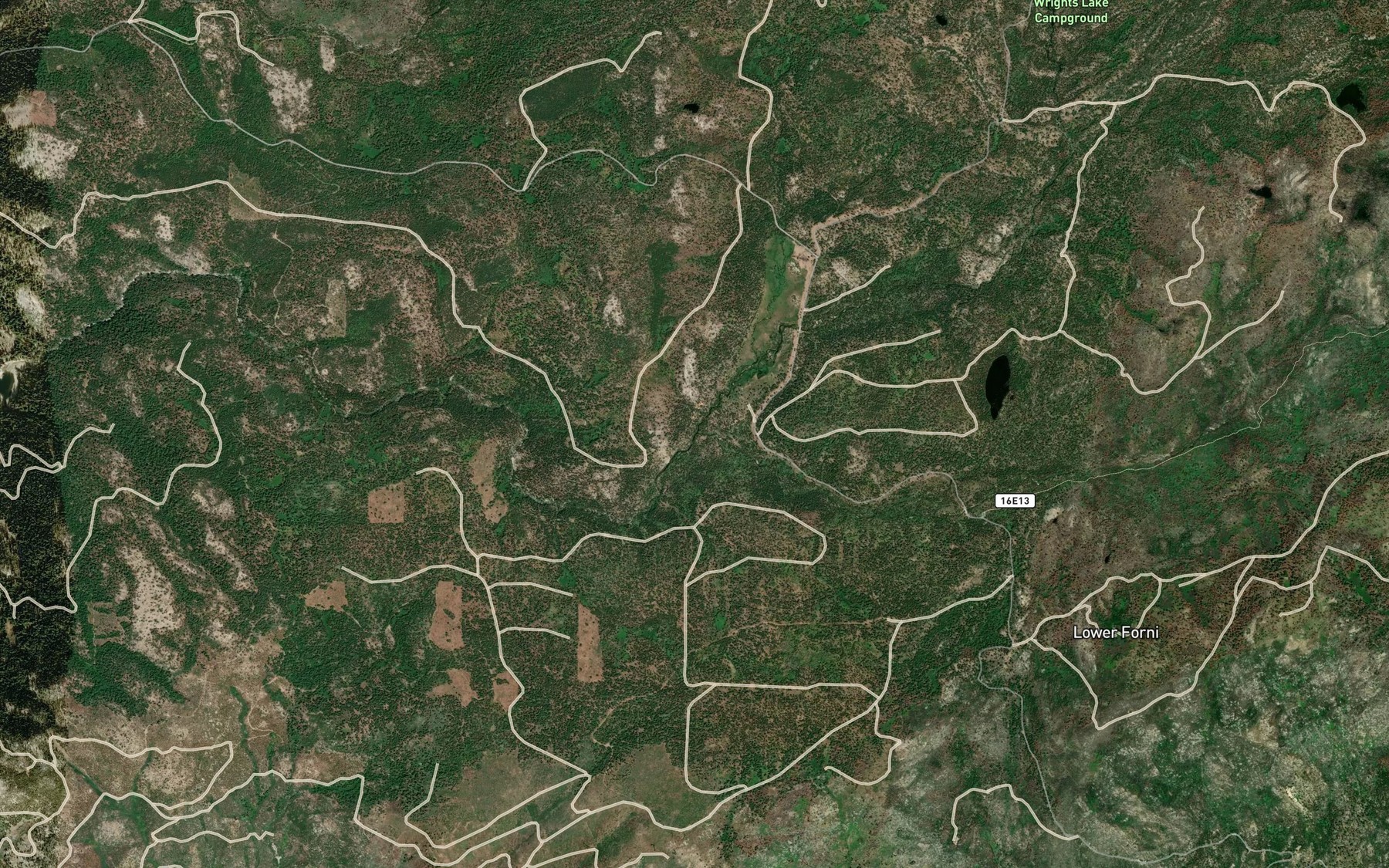 Satellite map of the Lyons Creek