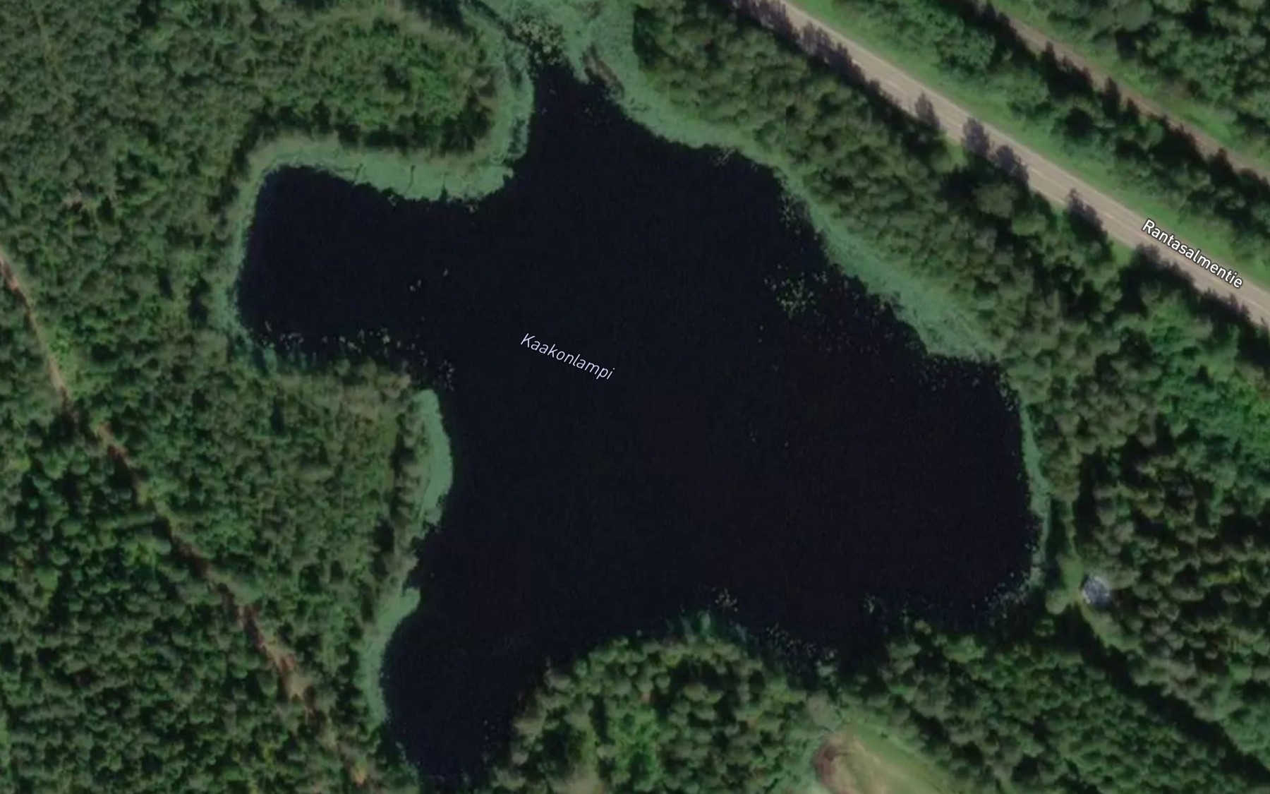Satellite map of the Kaakonlampi