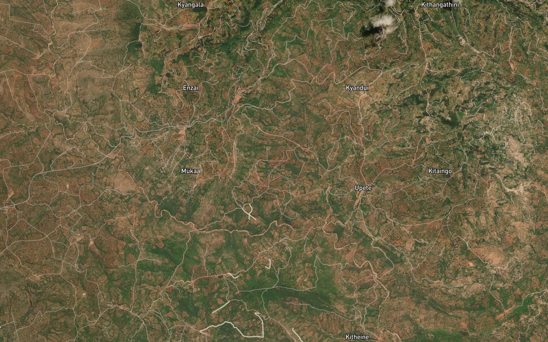 Satellite map of the Kavuti