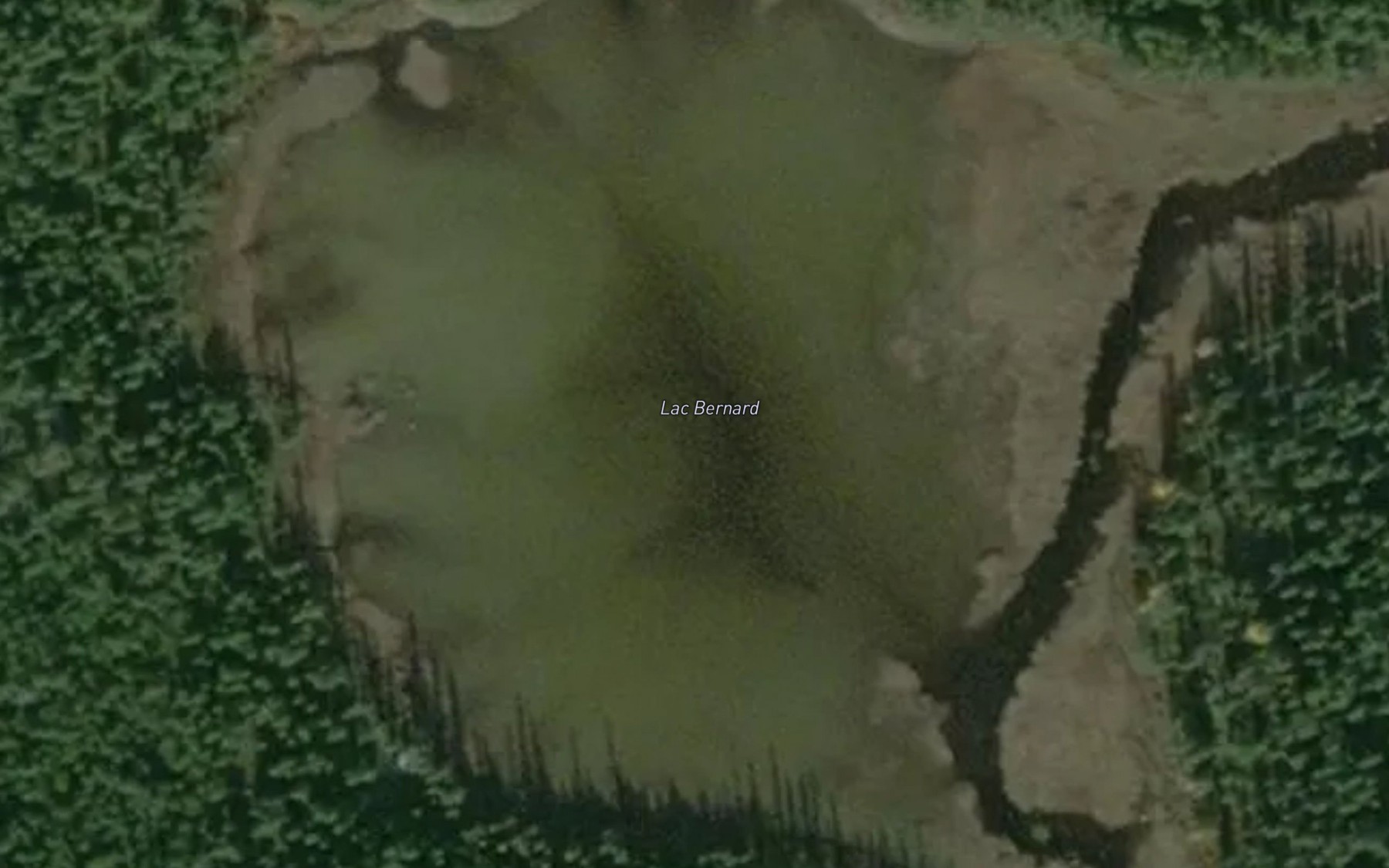 Satellite map of the Lac Bernard