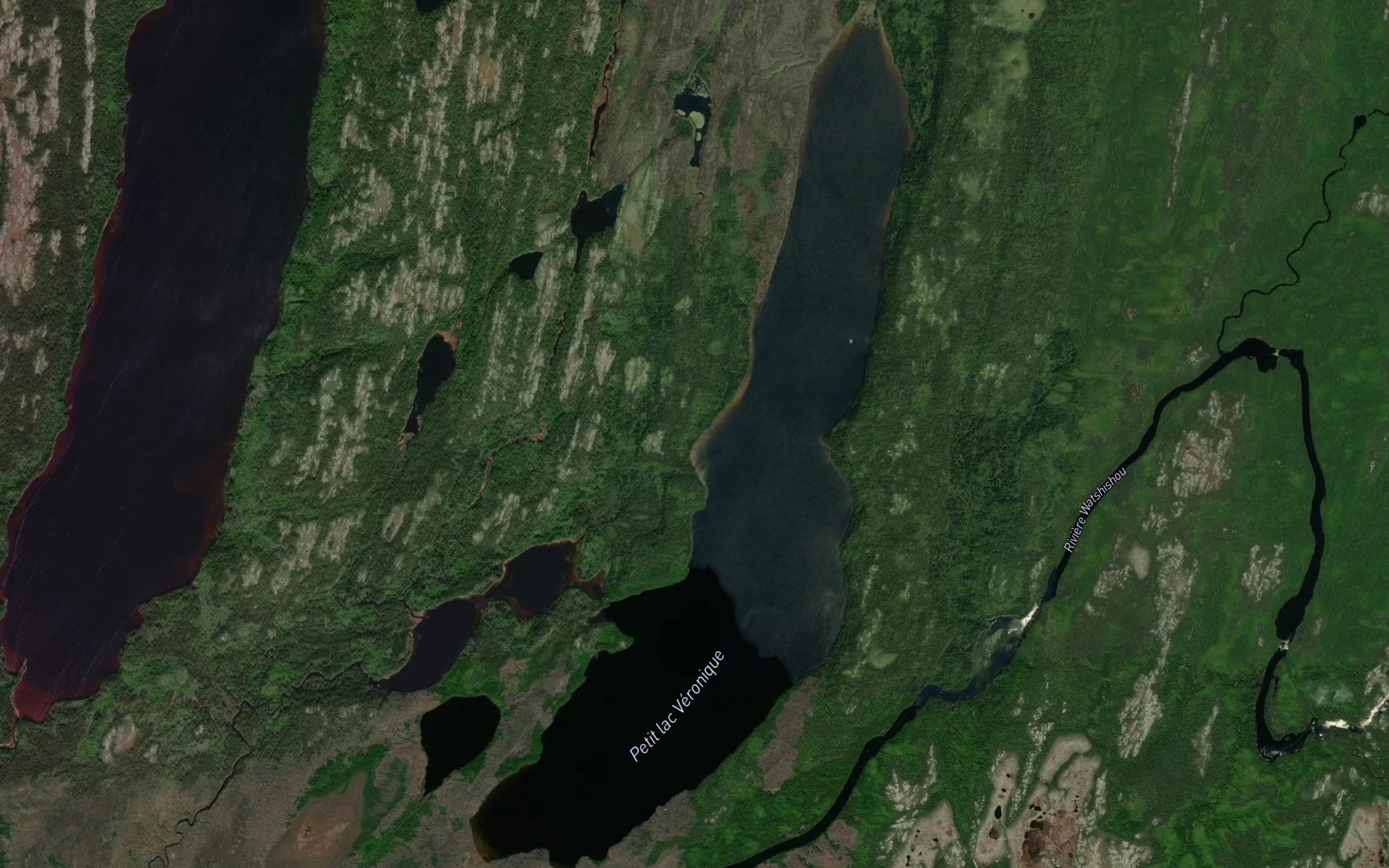 Satellite map of the Petit lac Veronique