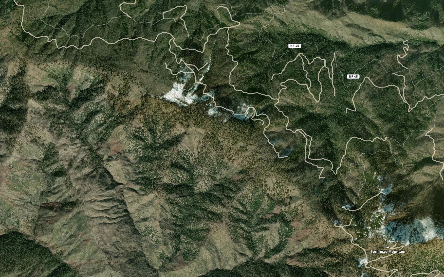 Satellite map of the Van Spring