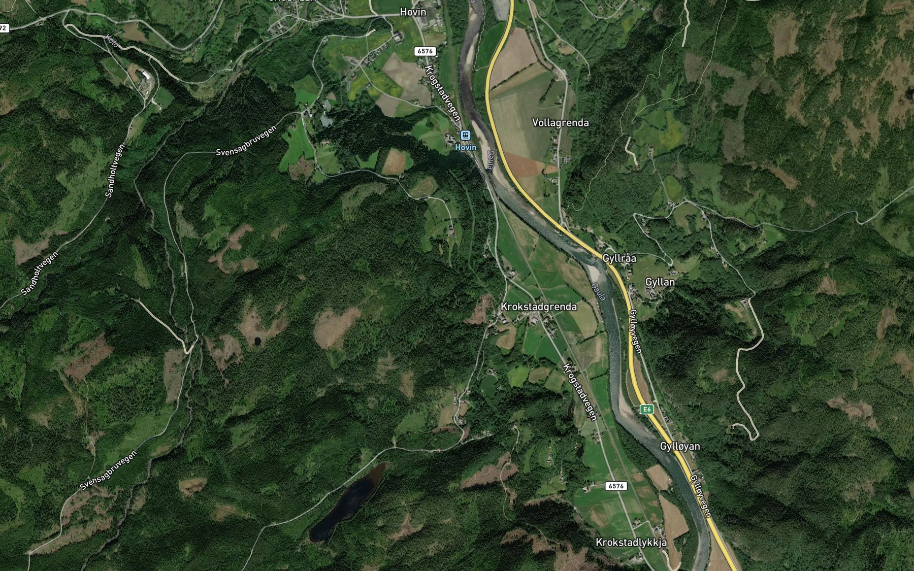 Satellite map of the Nylendbekken