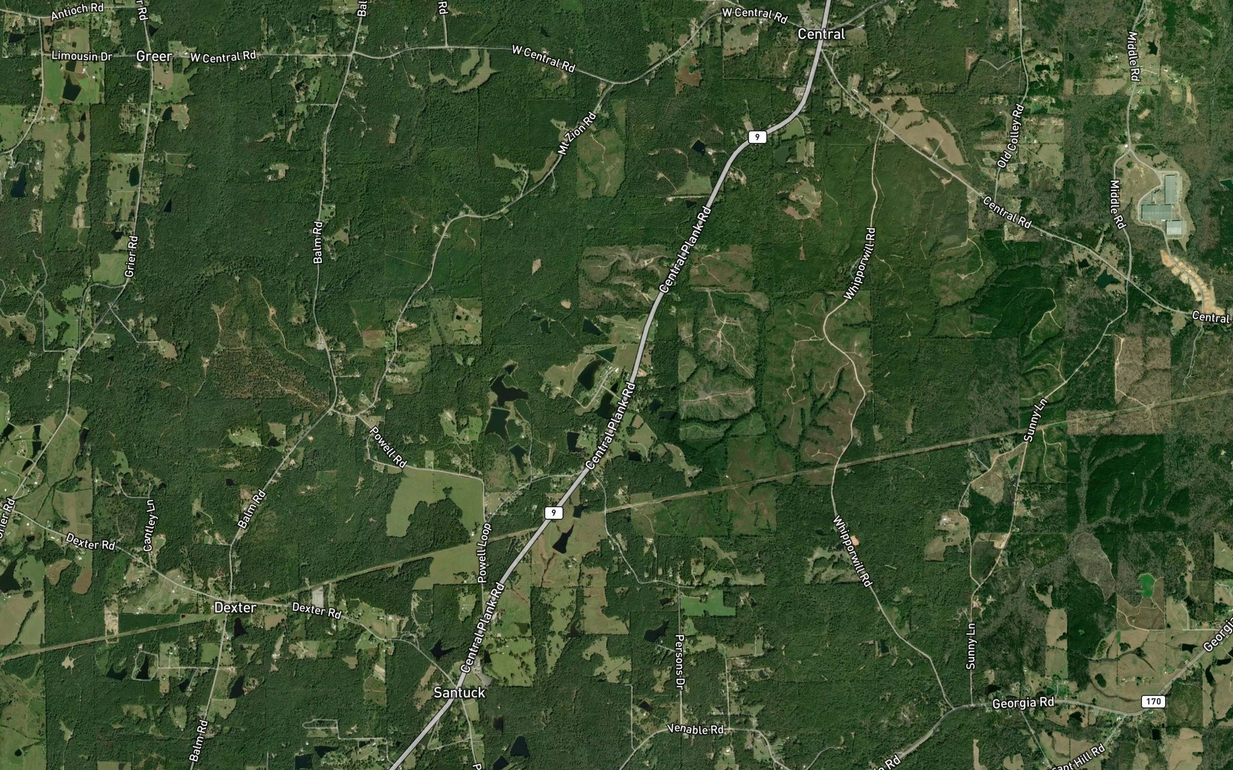 Satellite map of the Nolen Davis Lake Number One