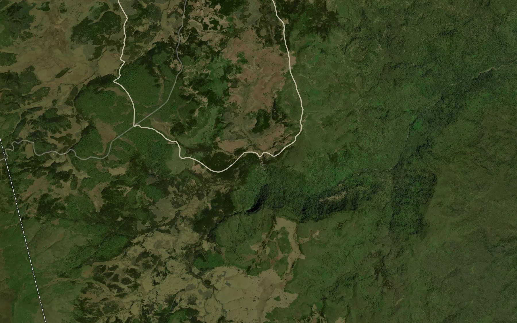 Satellite map of the Karuru