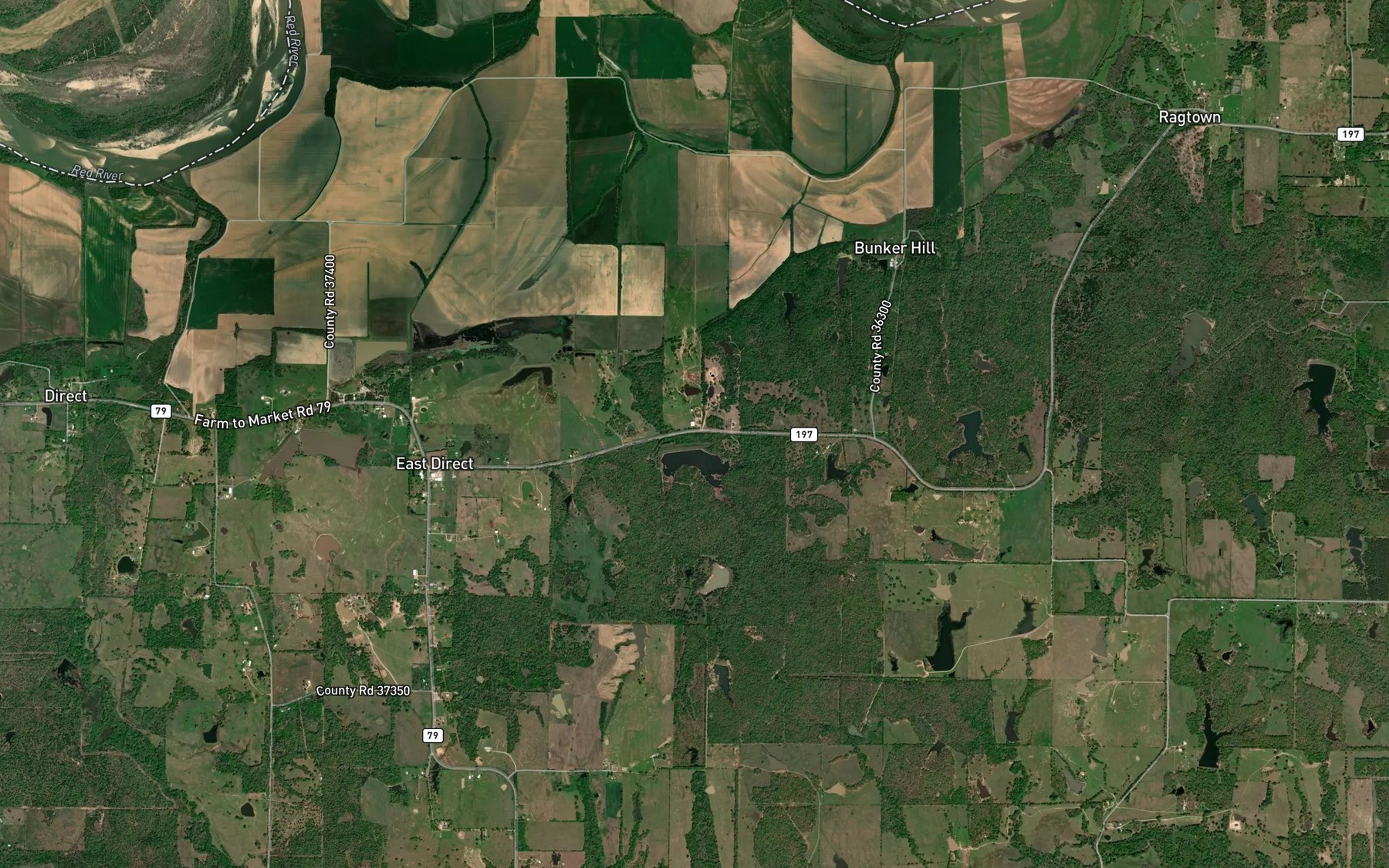 Satellite map of the Soil Conservation Service Site 3 Reservoir