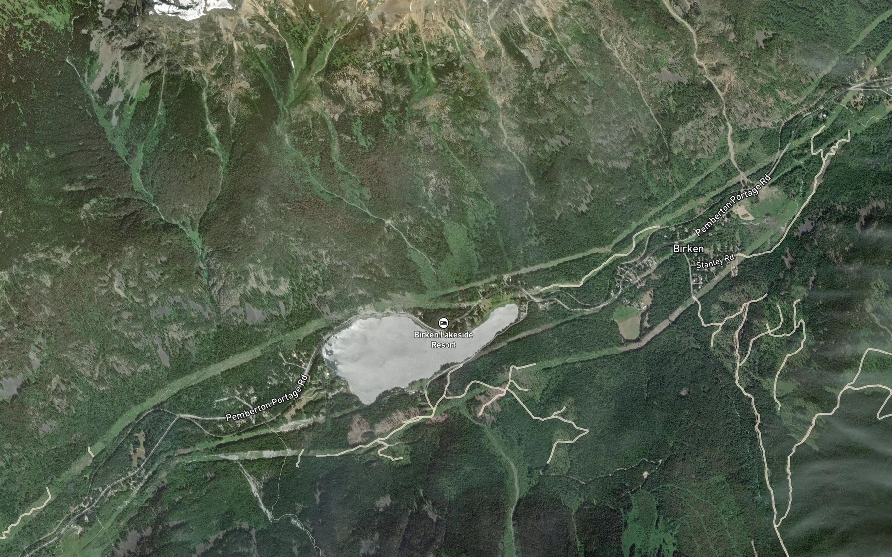 Satellite map of the Landsborough Creek
