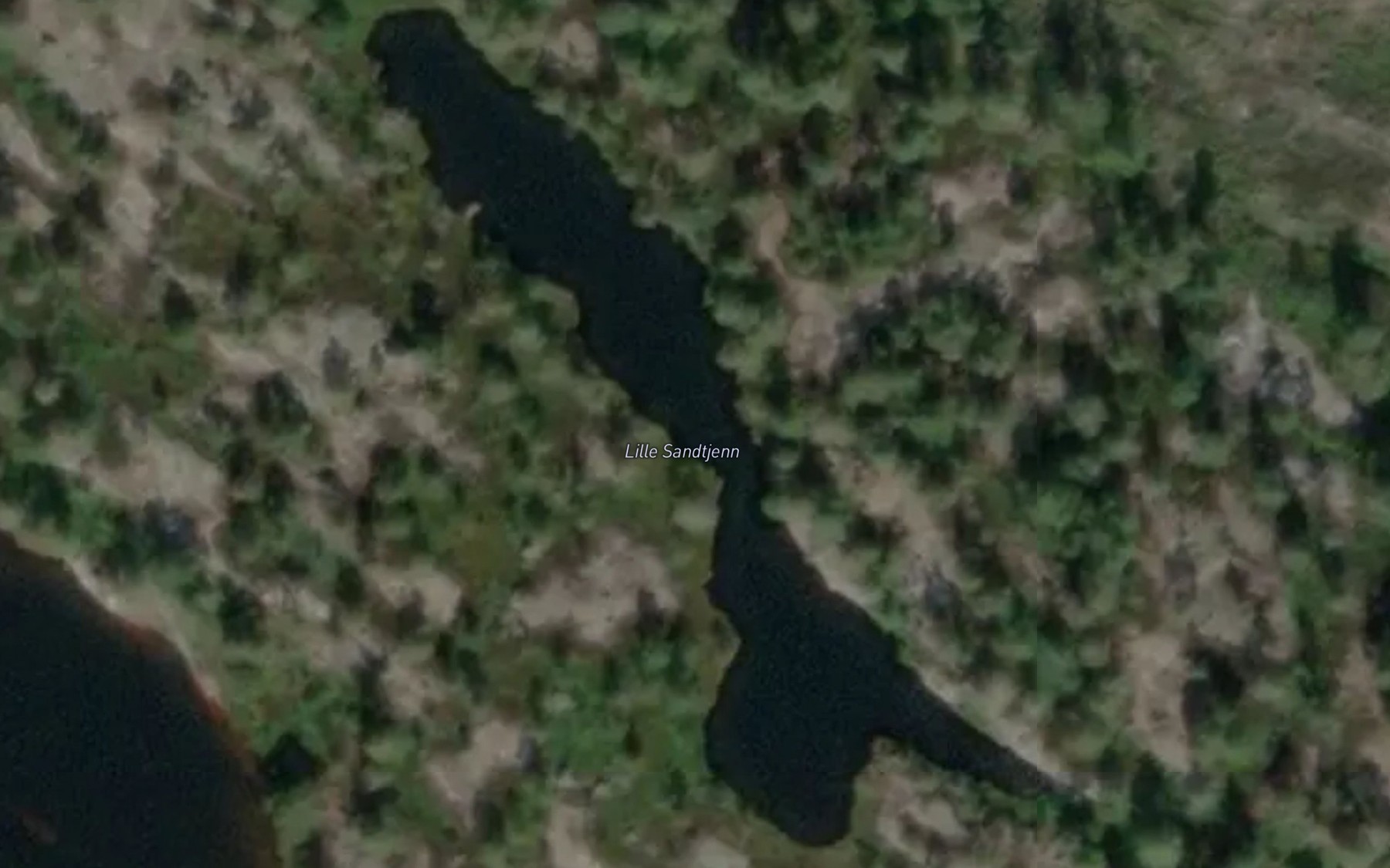 Satellite map of the Lille Sandtjenn