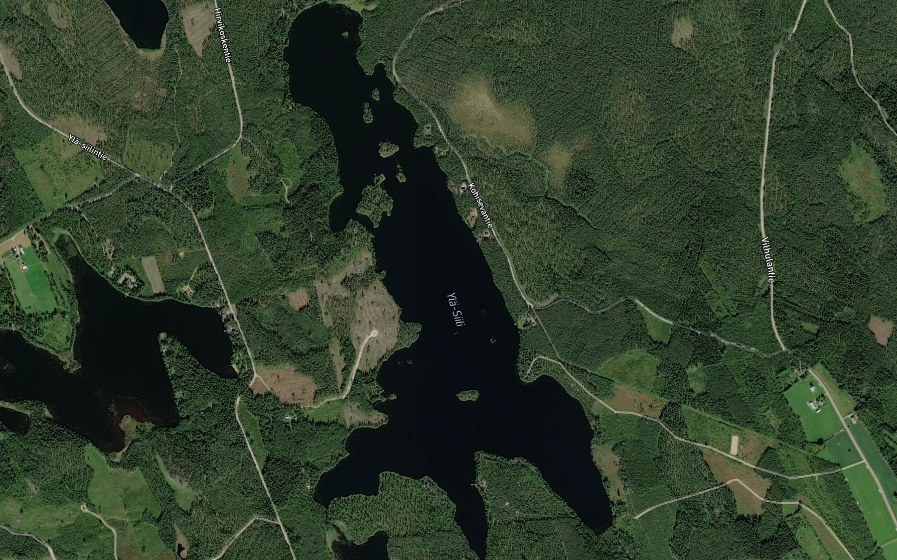 Satellite map of the Yla-Siili