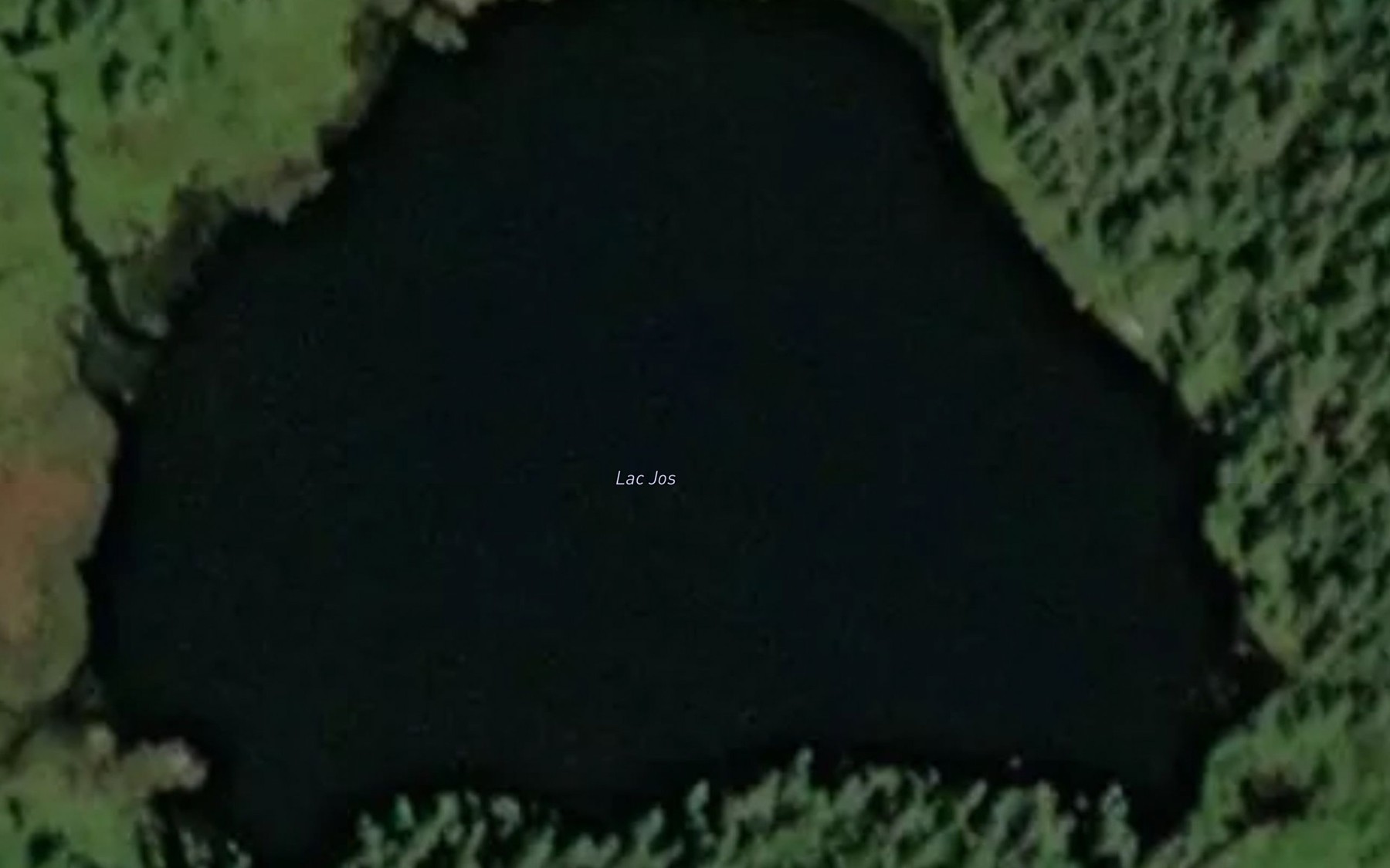 Satellite map of the Lac Jos