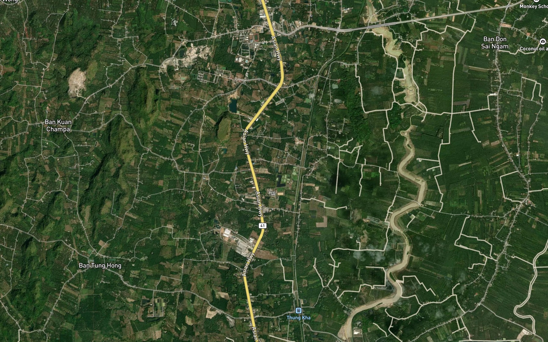 Satellite map of the Nong Huai Mapling