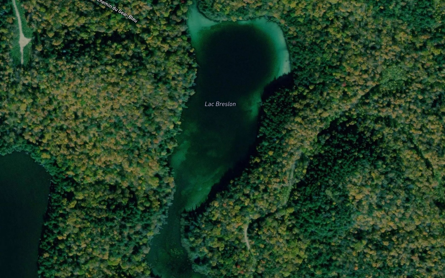 Satellite map of the Lac Breslon