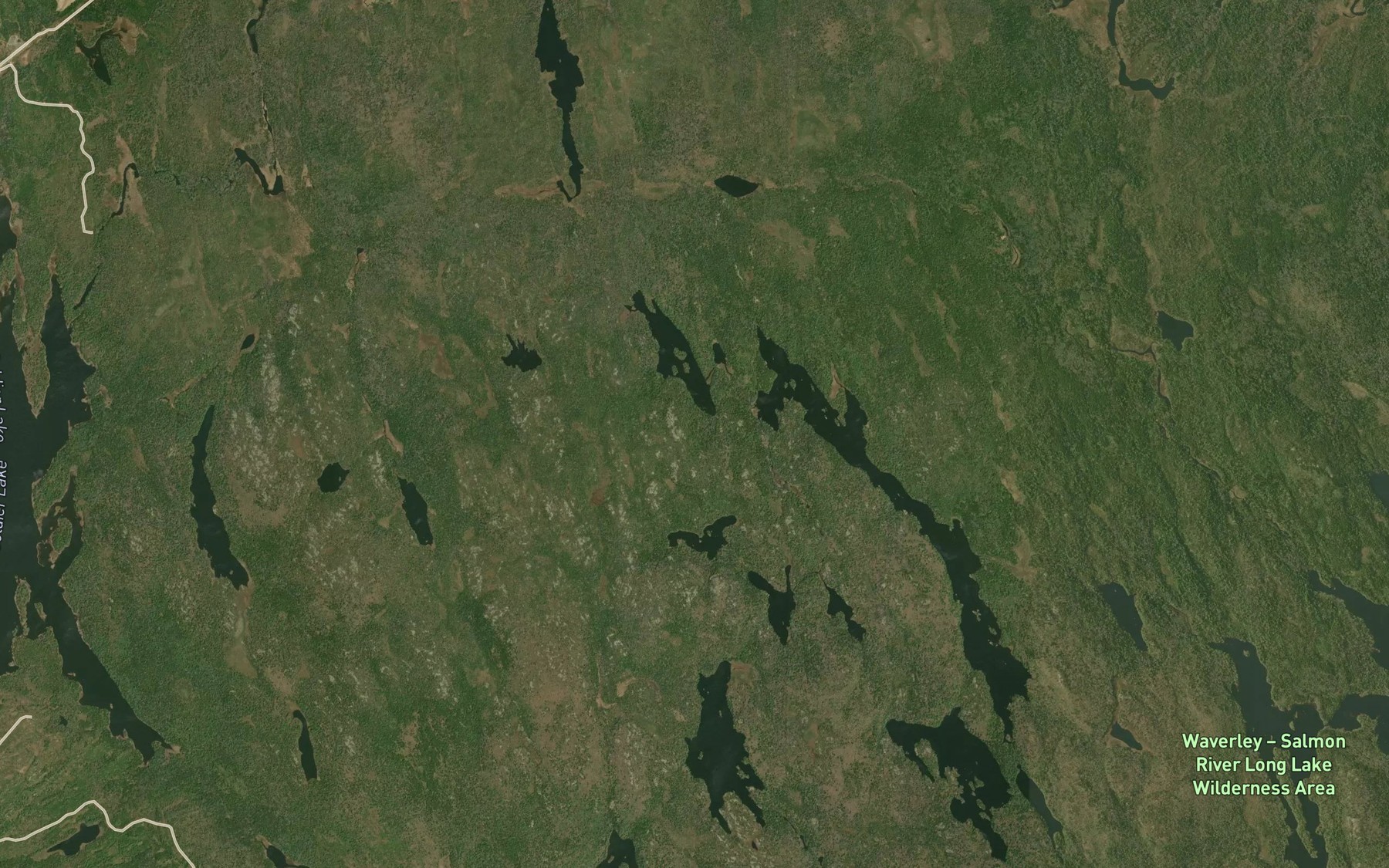 Satellite map of the Frying Pan Hole