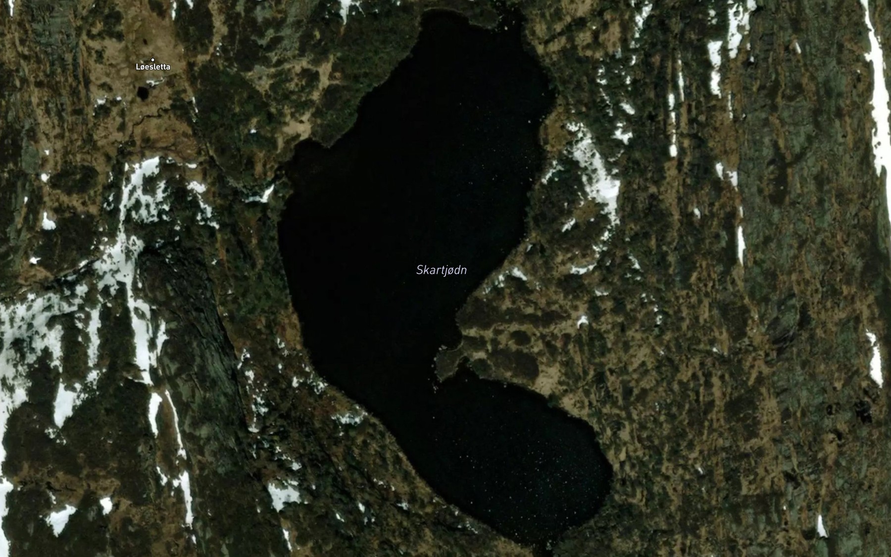 Satellite map of the Skartjodn