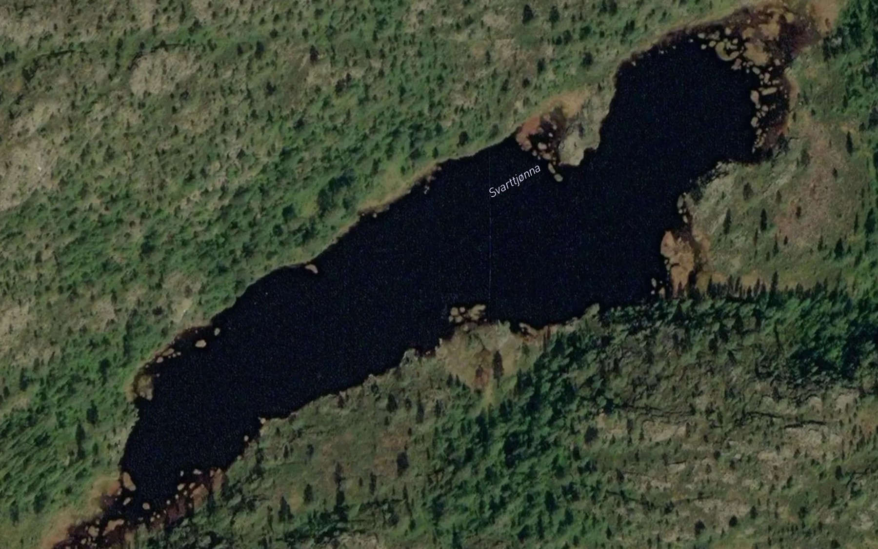 Satellite map of the Setertjonn