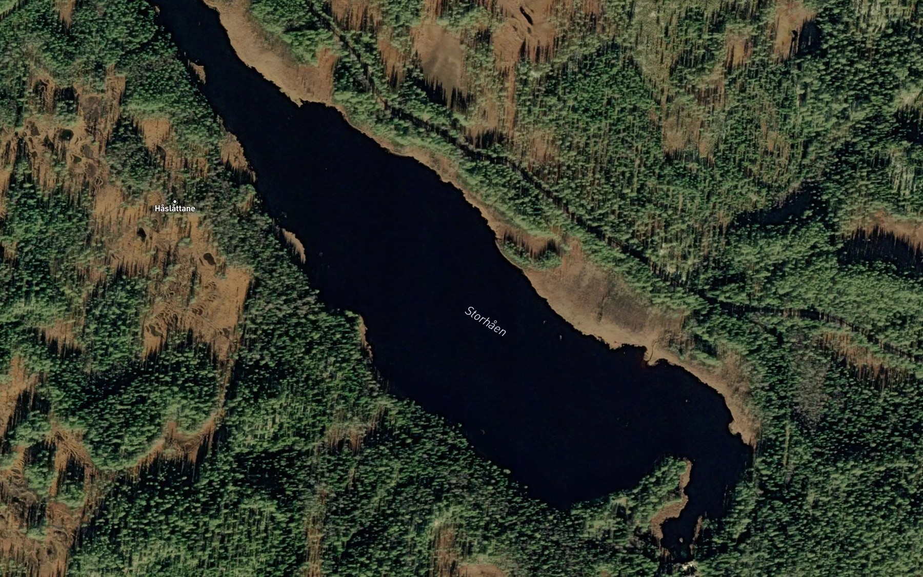 Satellite map of the Storhaen