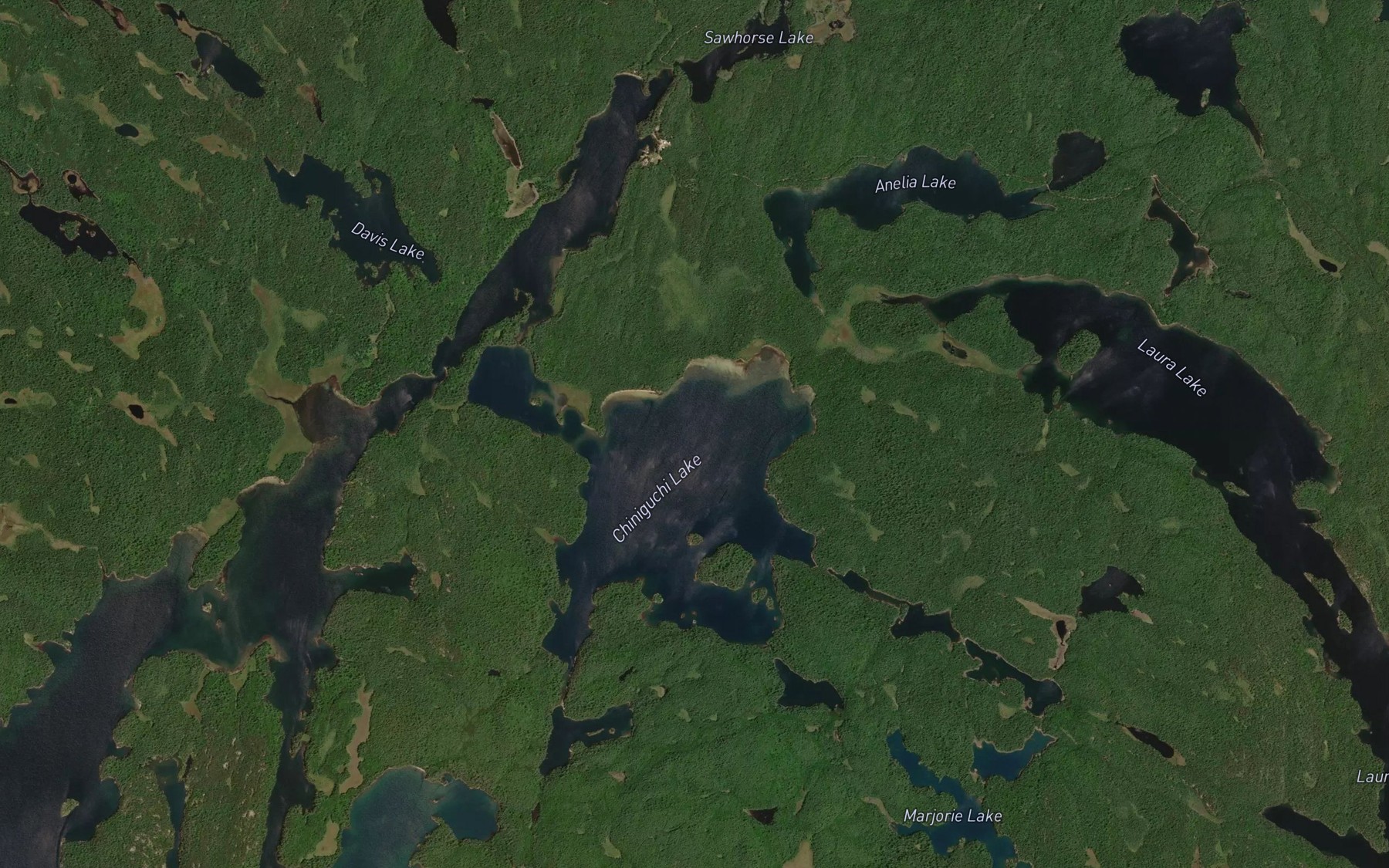 Satellite map of the McConnell Bay