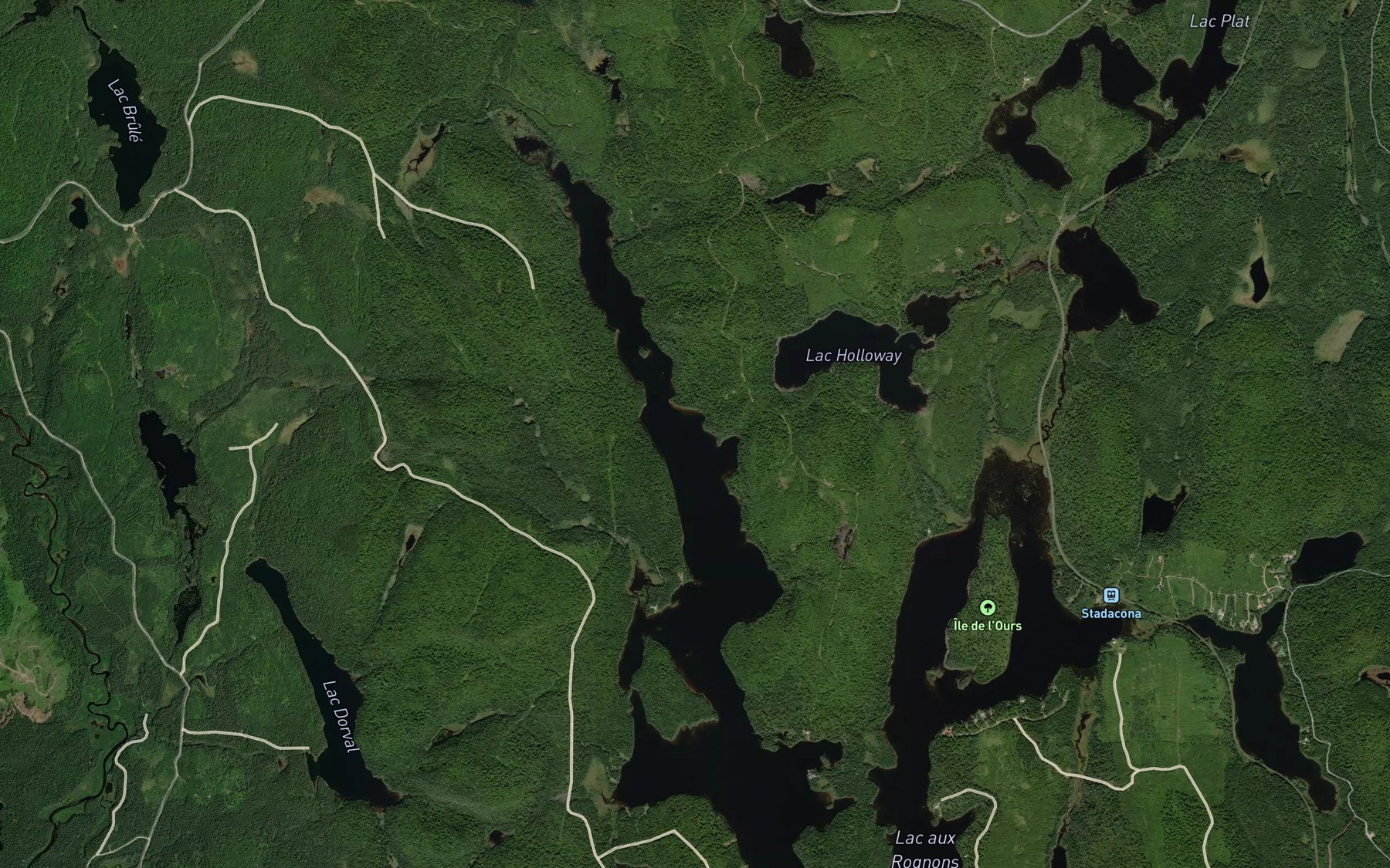 Satellite map of the Baie du Nord