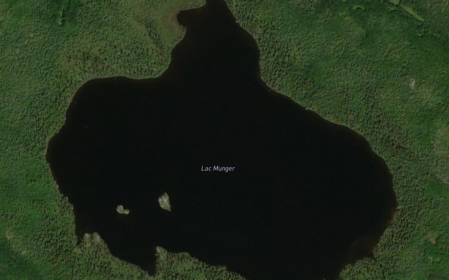 Satellite map of the Lac Munger