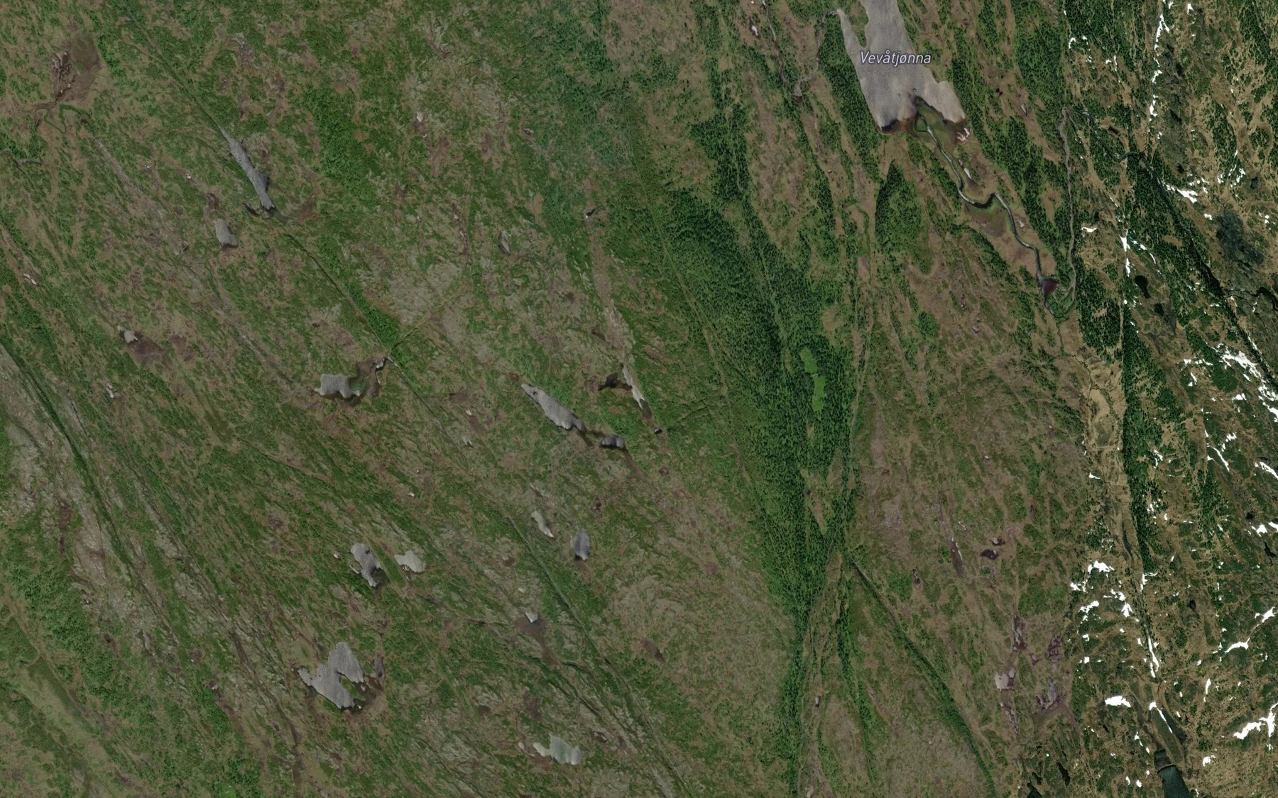 Satellite map of the Porttjonna