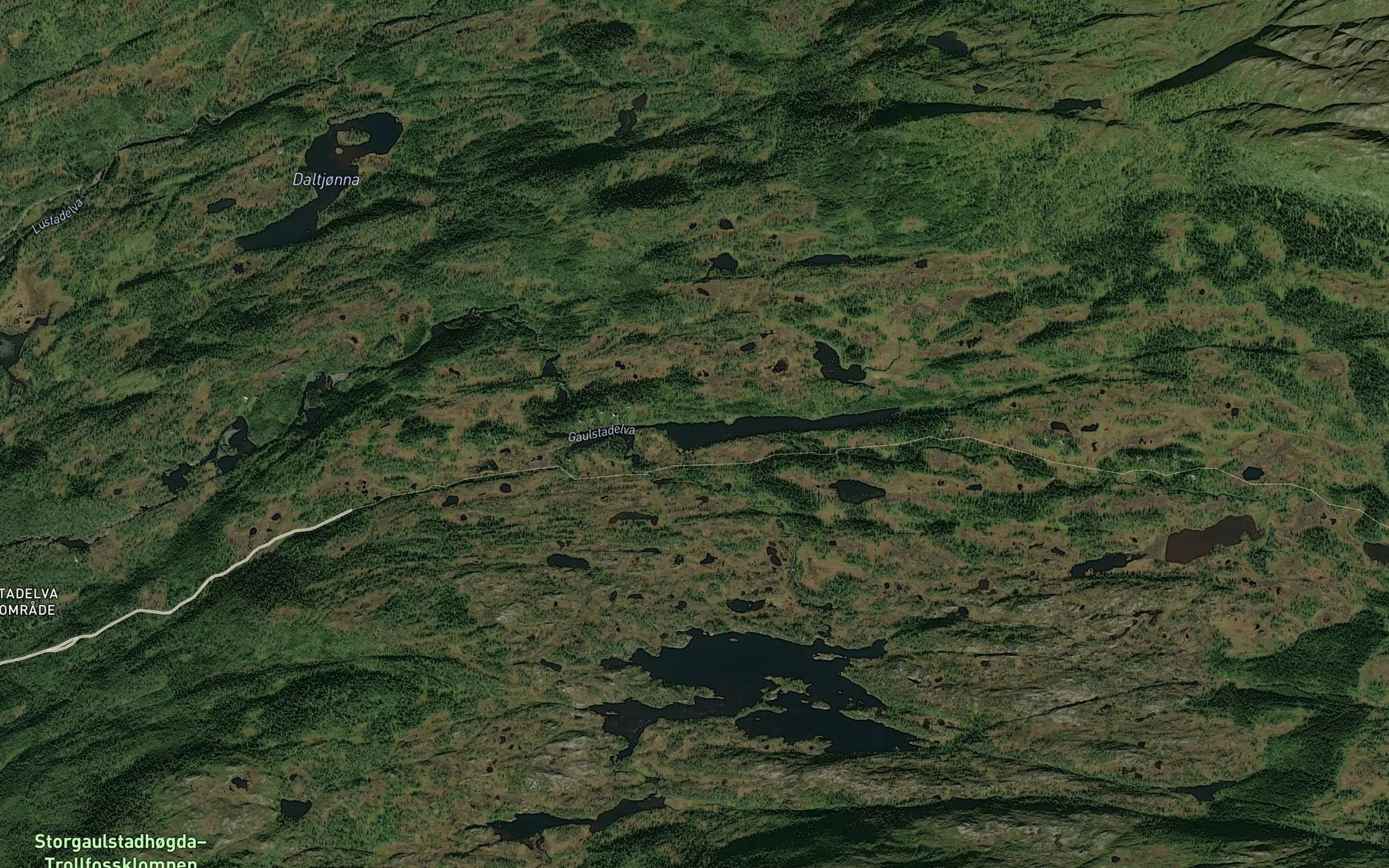 Satellite map of the Vintertjorna