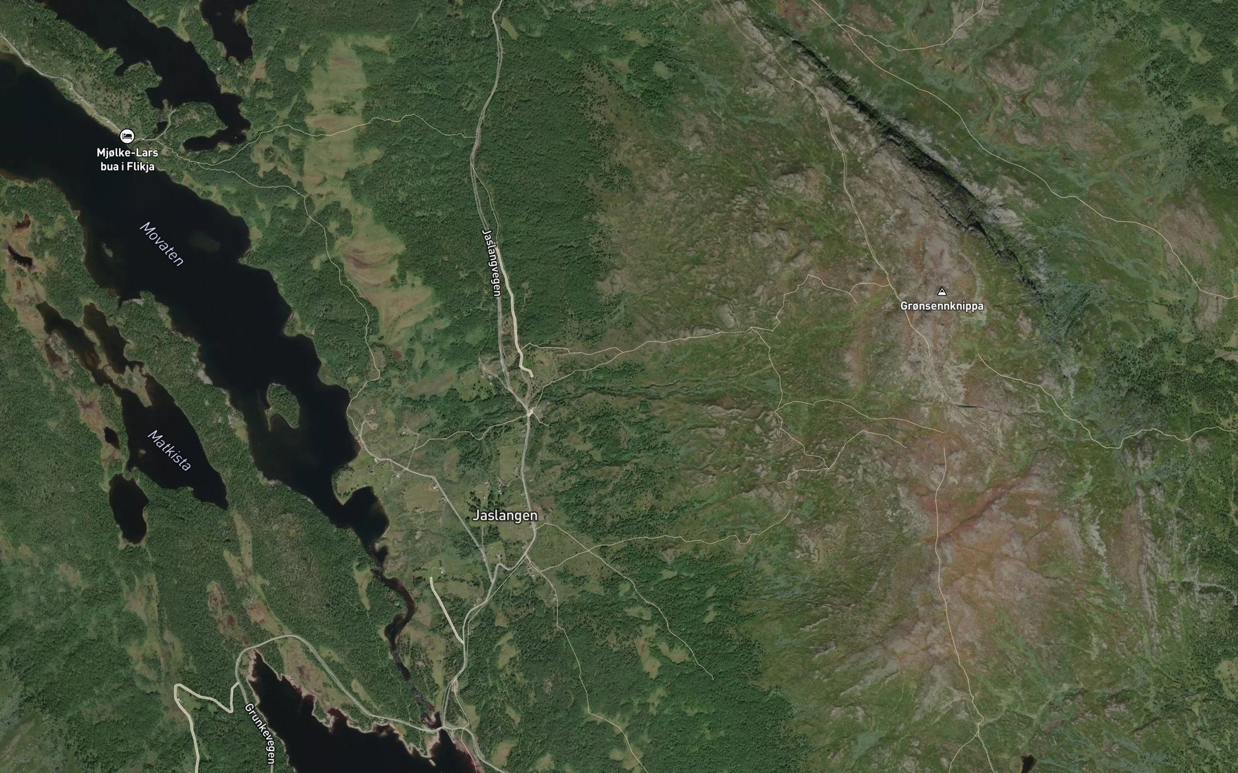 Satellite map of the Mosbekken