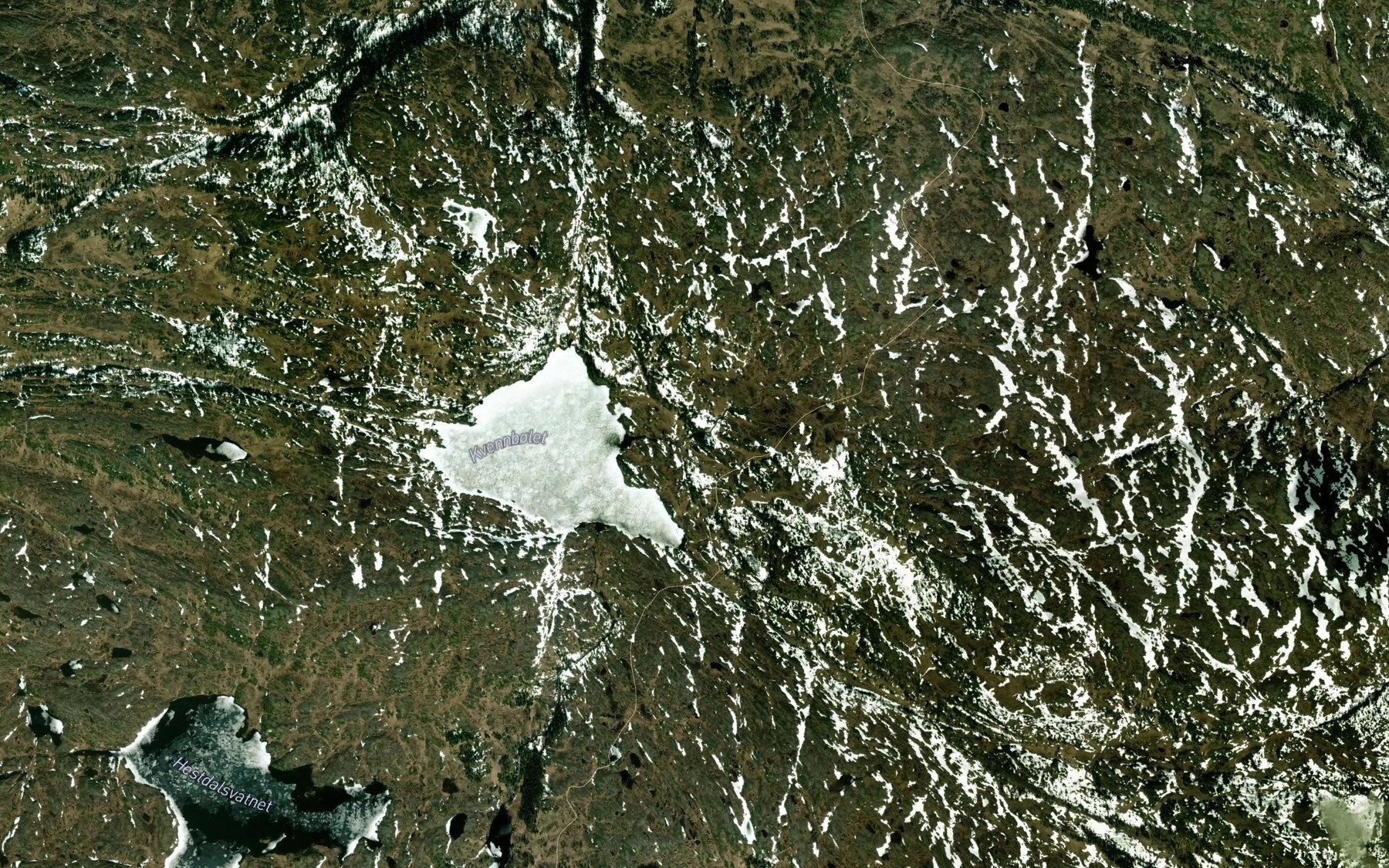 Satellite map of the Arleklompbekken