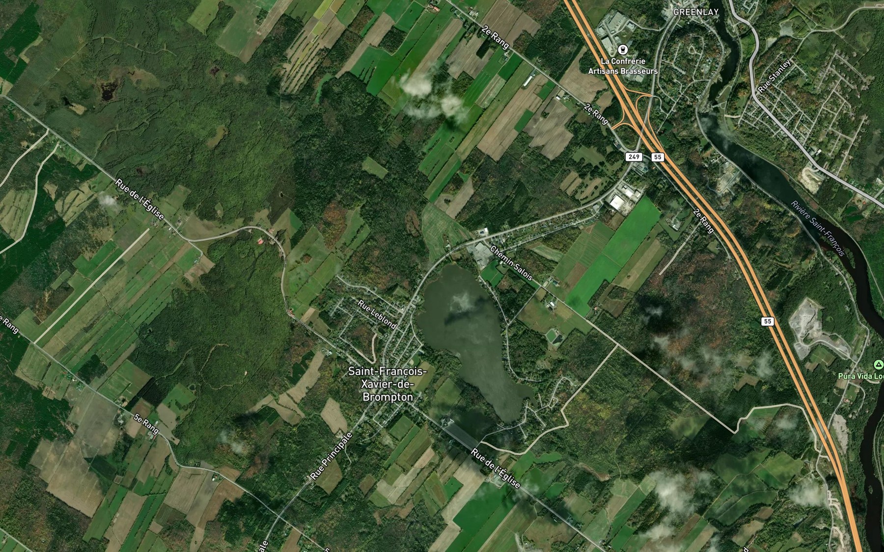 Satellite map of the Ruisseau Chabot