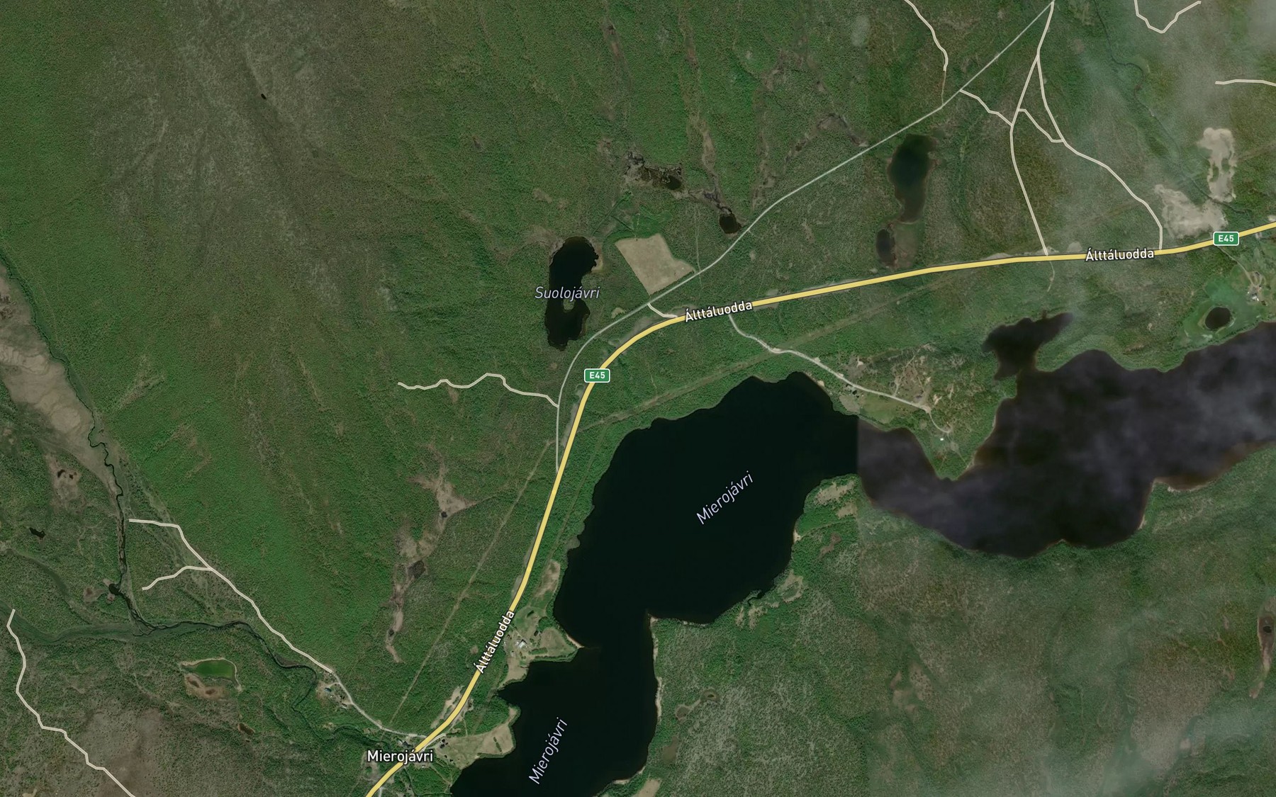 Satellite map of the Suolojohka