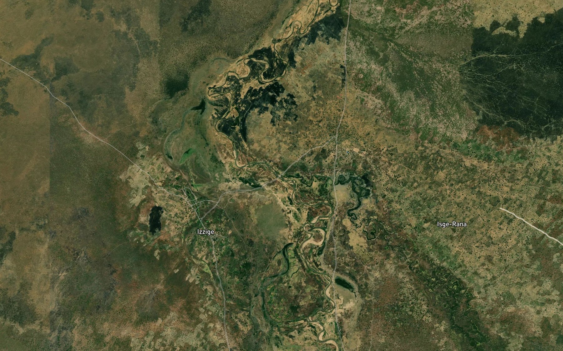 Satellite map of the Rafin Dzir