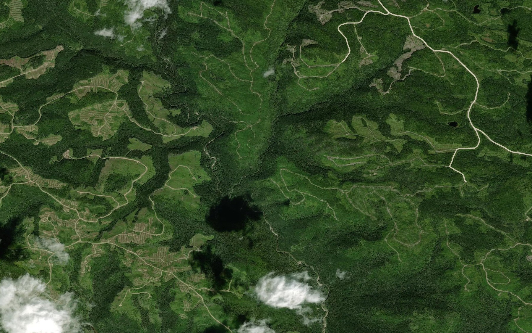 Satellite map of the Coulee Cote