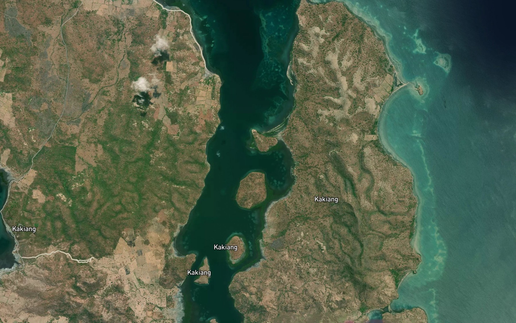 Satellite map of the Teluk Toto