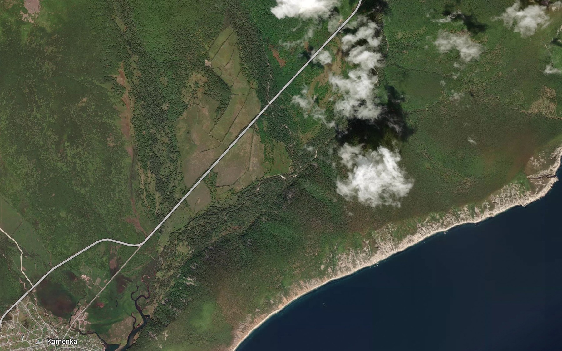 Satellite map of the Vtoroy Klyuch