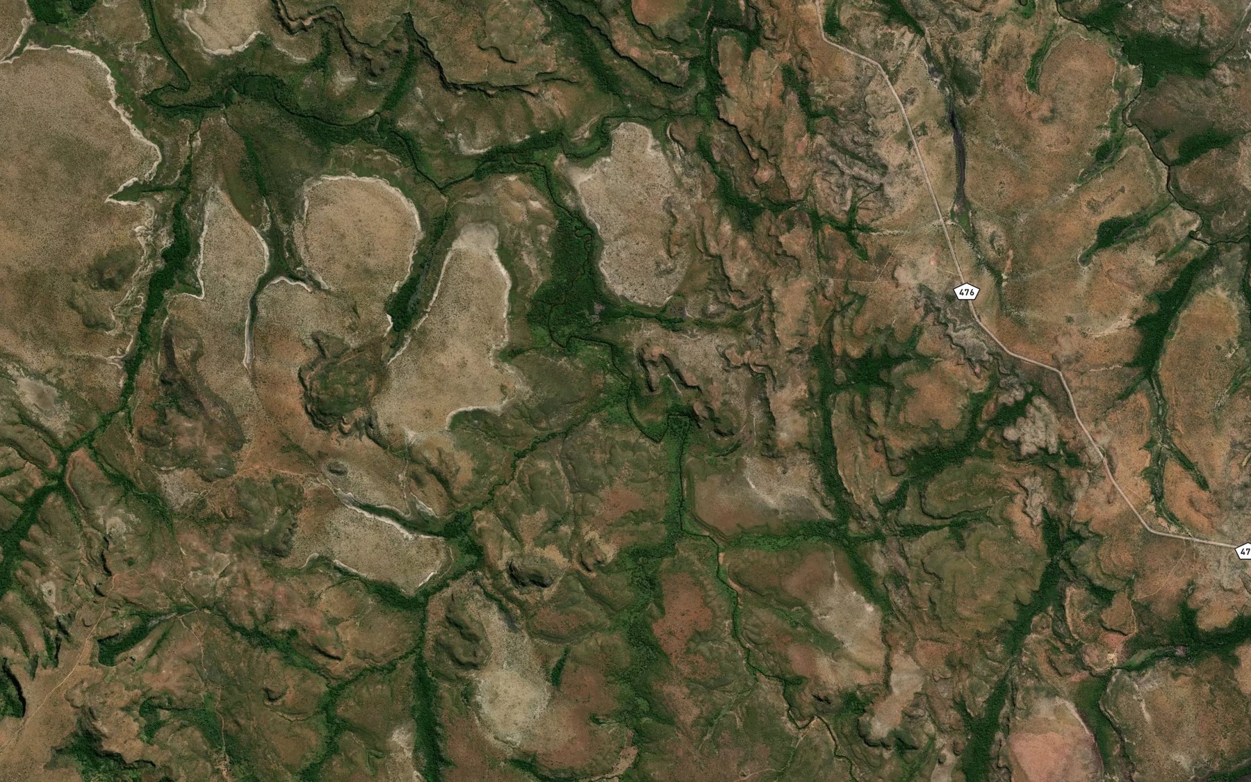 Satellite map of the Corrego Agua Limpa