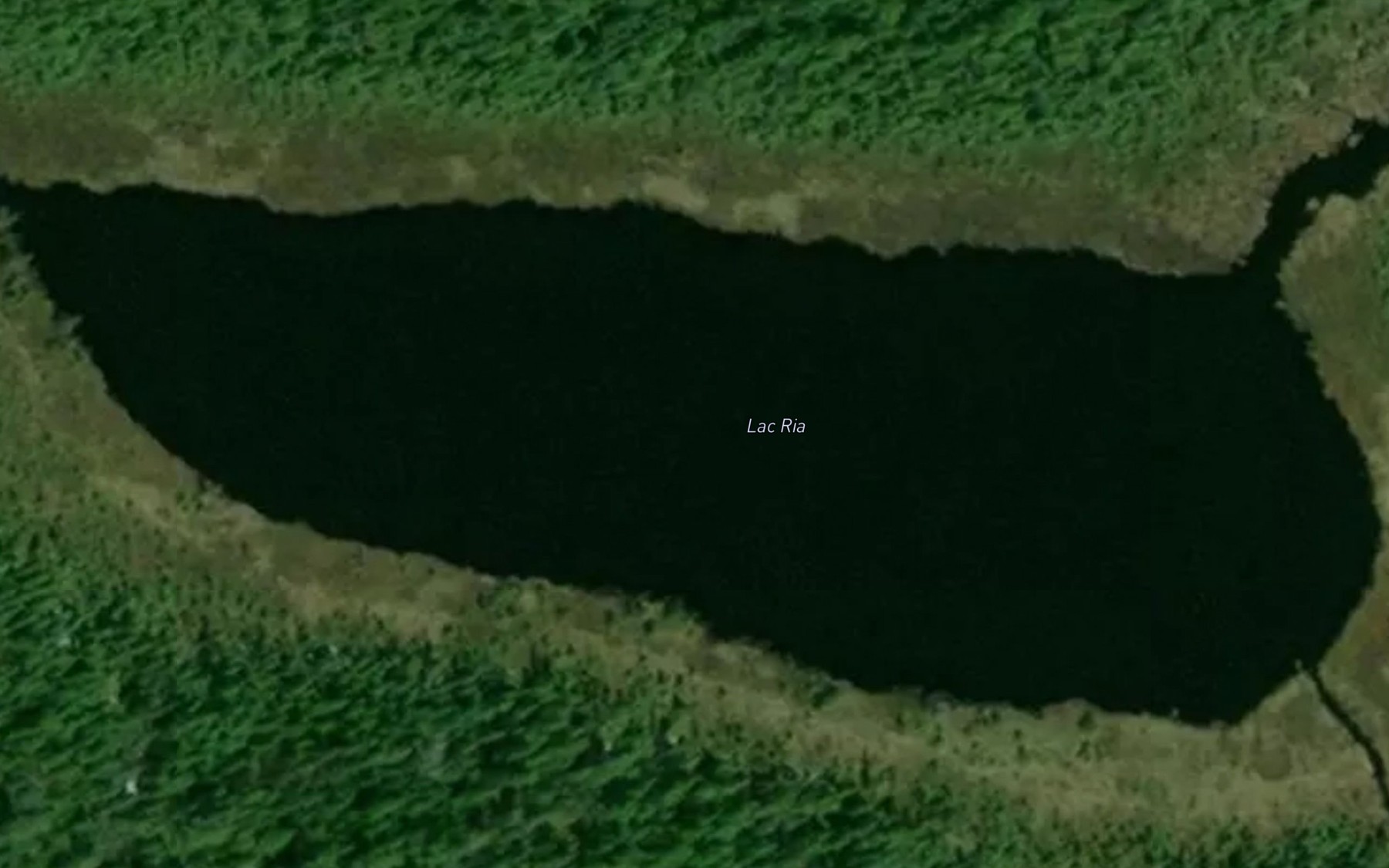 Satellite map of the Lac Ria