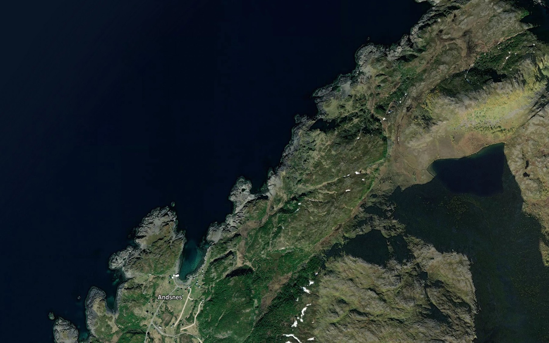 Satellite map of the Hoykjeila