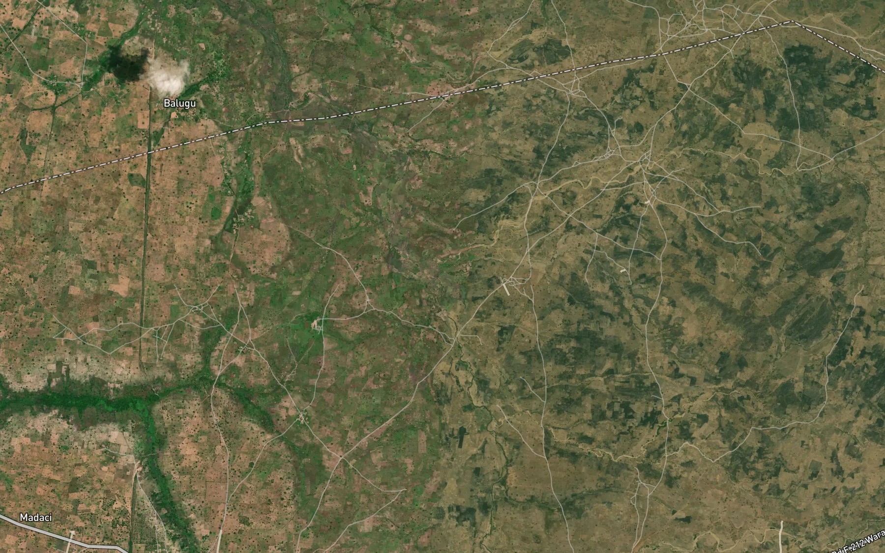 Satellite map of the River Madele