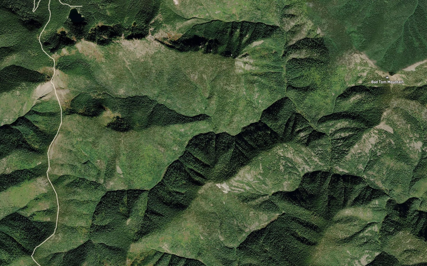 Satellite map of the Pond Creek