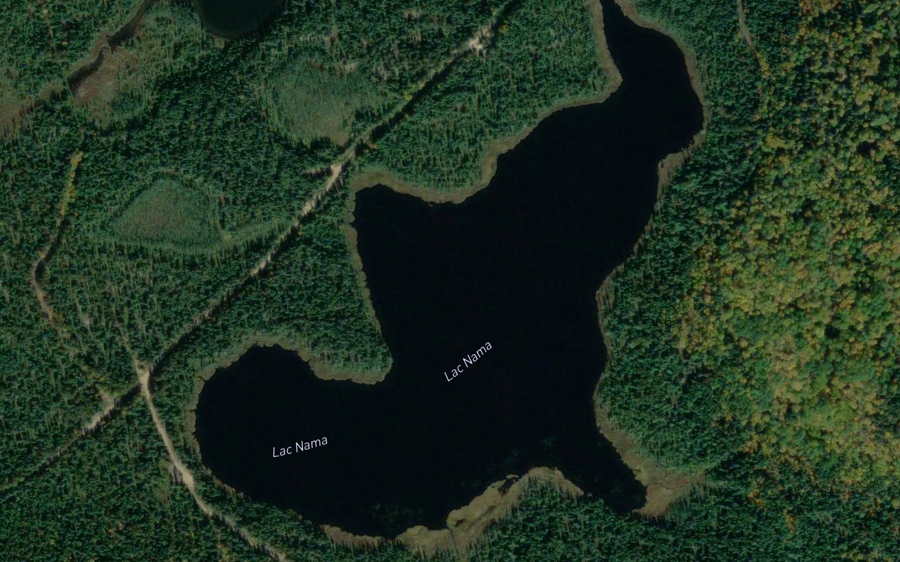 Satellite map of the Lac Nama