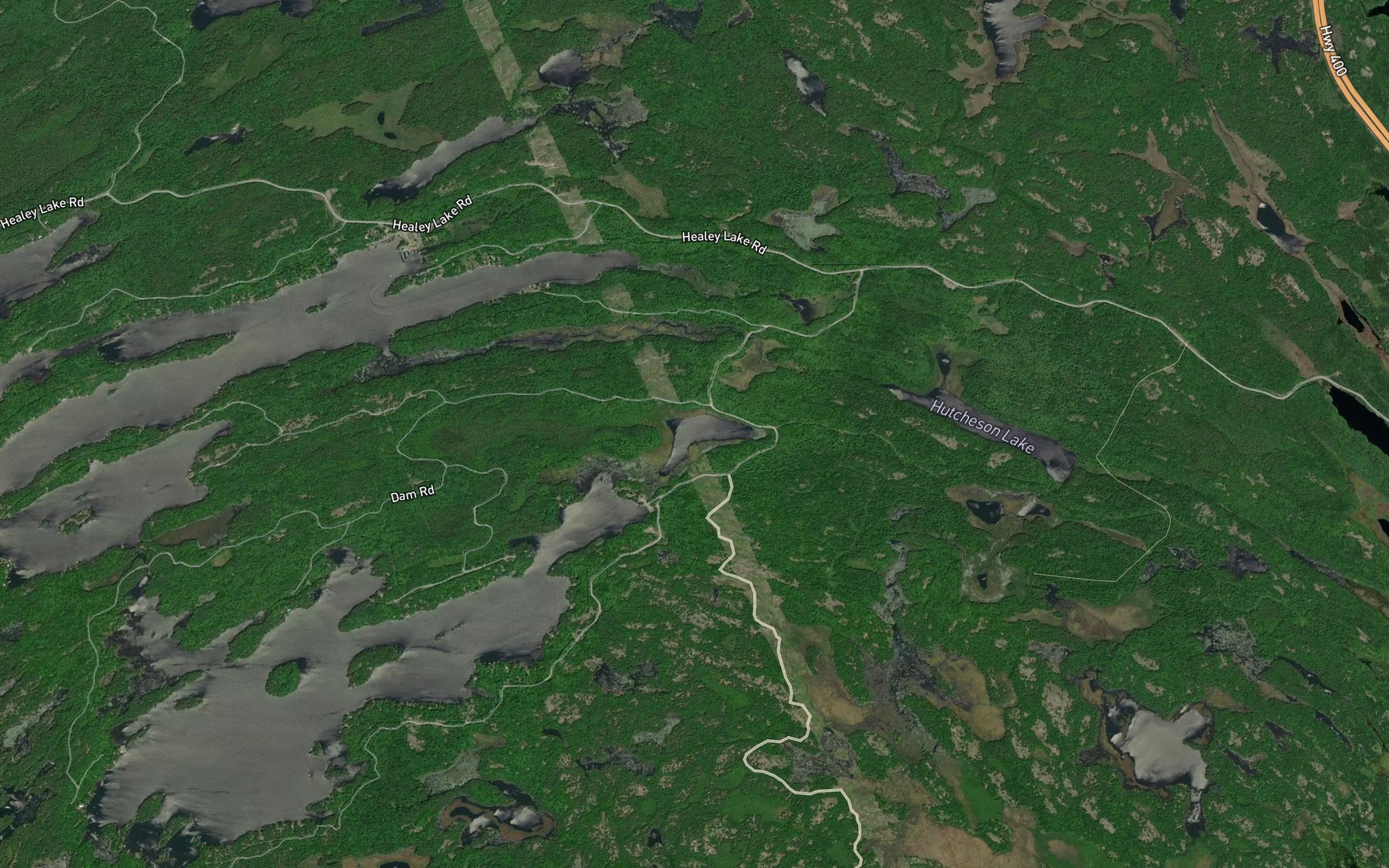 Satellite map of the Little Kapikog Lake
