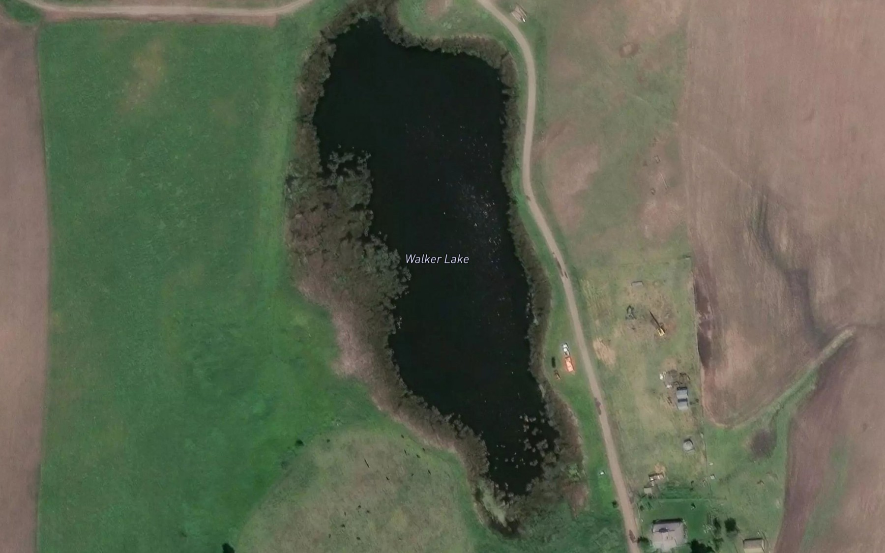 Satellite map of the Walker Lake