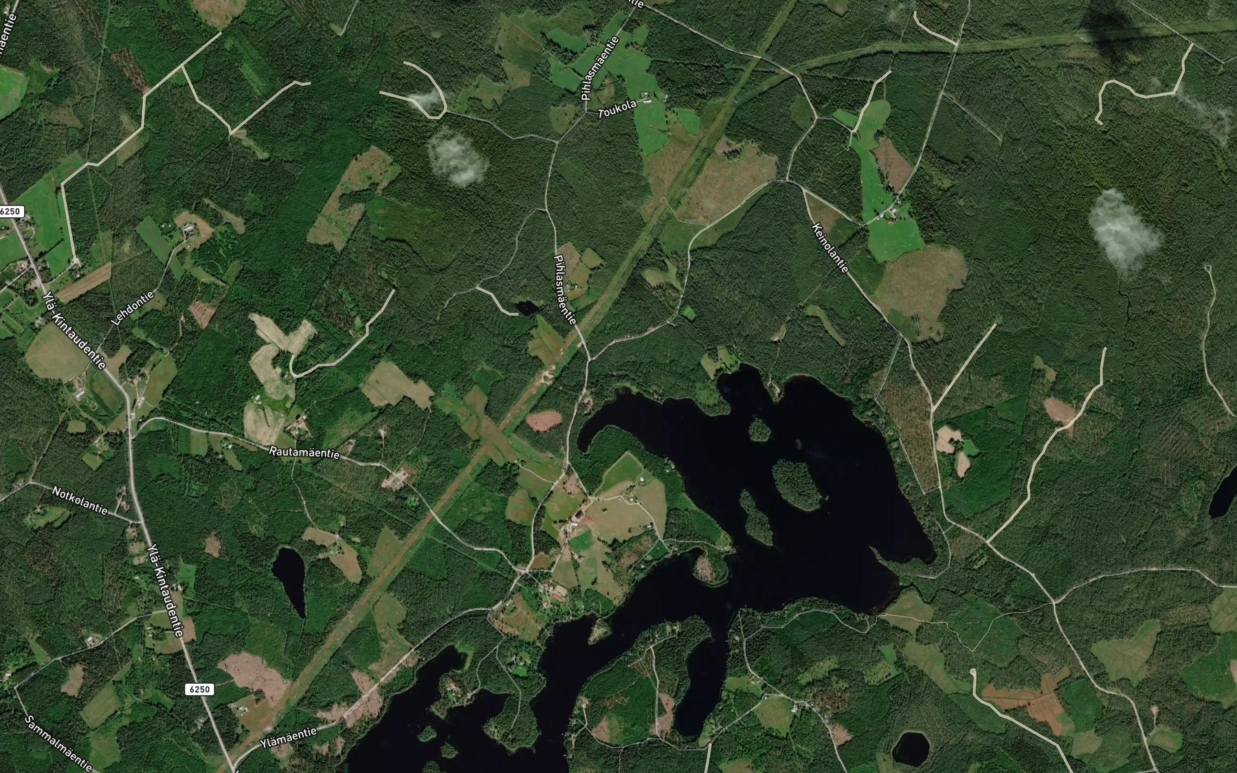 Satellite map of the Aittopuro