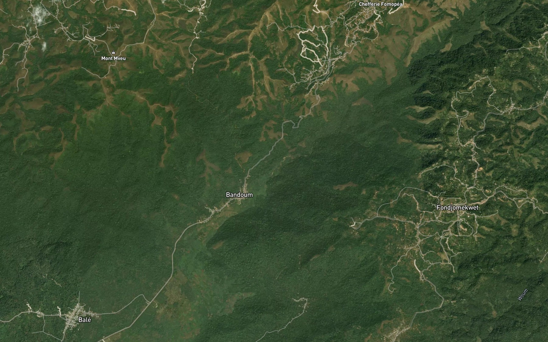 Satellite map of the Mlue Tcham