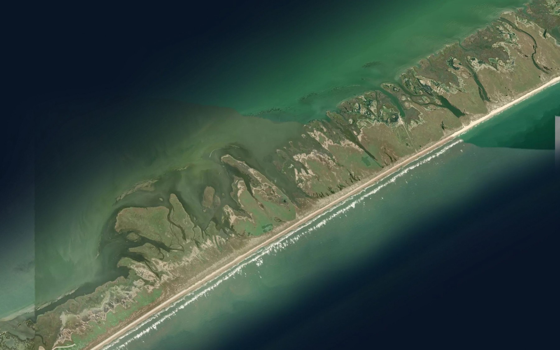 Satellite map of the Cotton Bayou