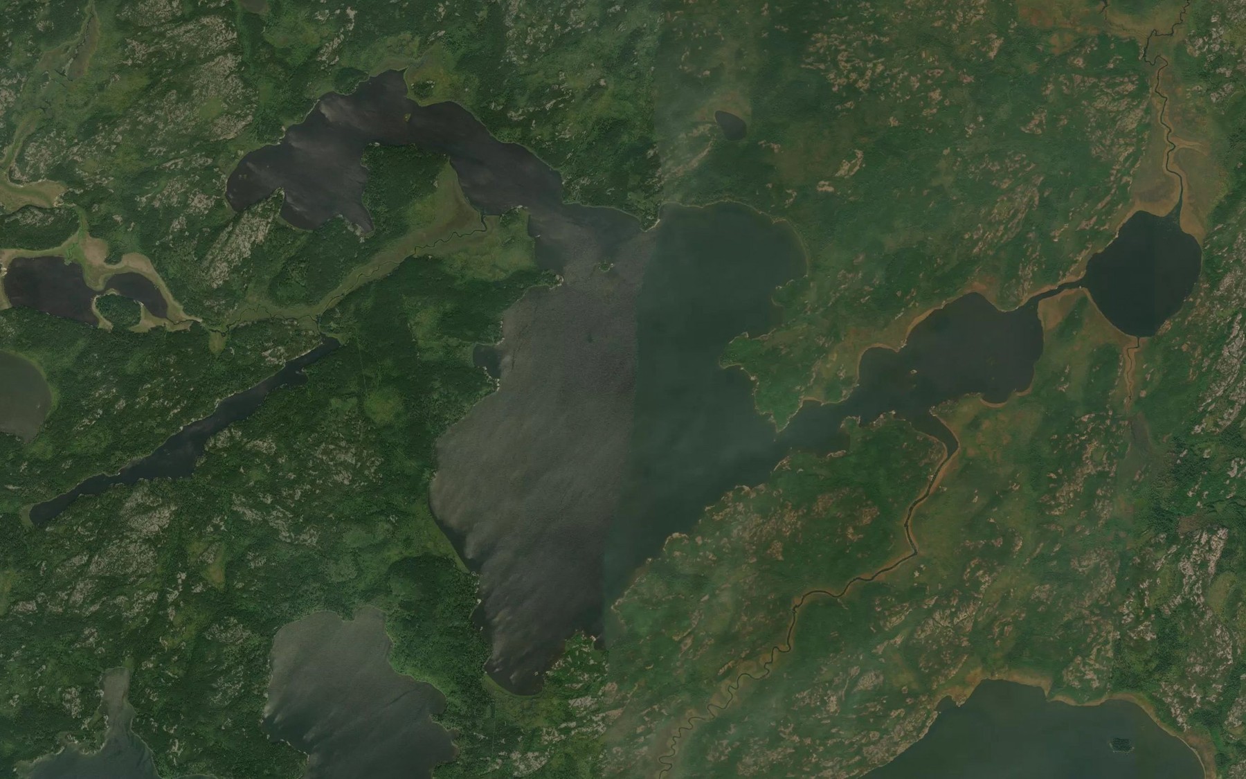 Satellite map of the Mukutasip Lake
