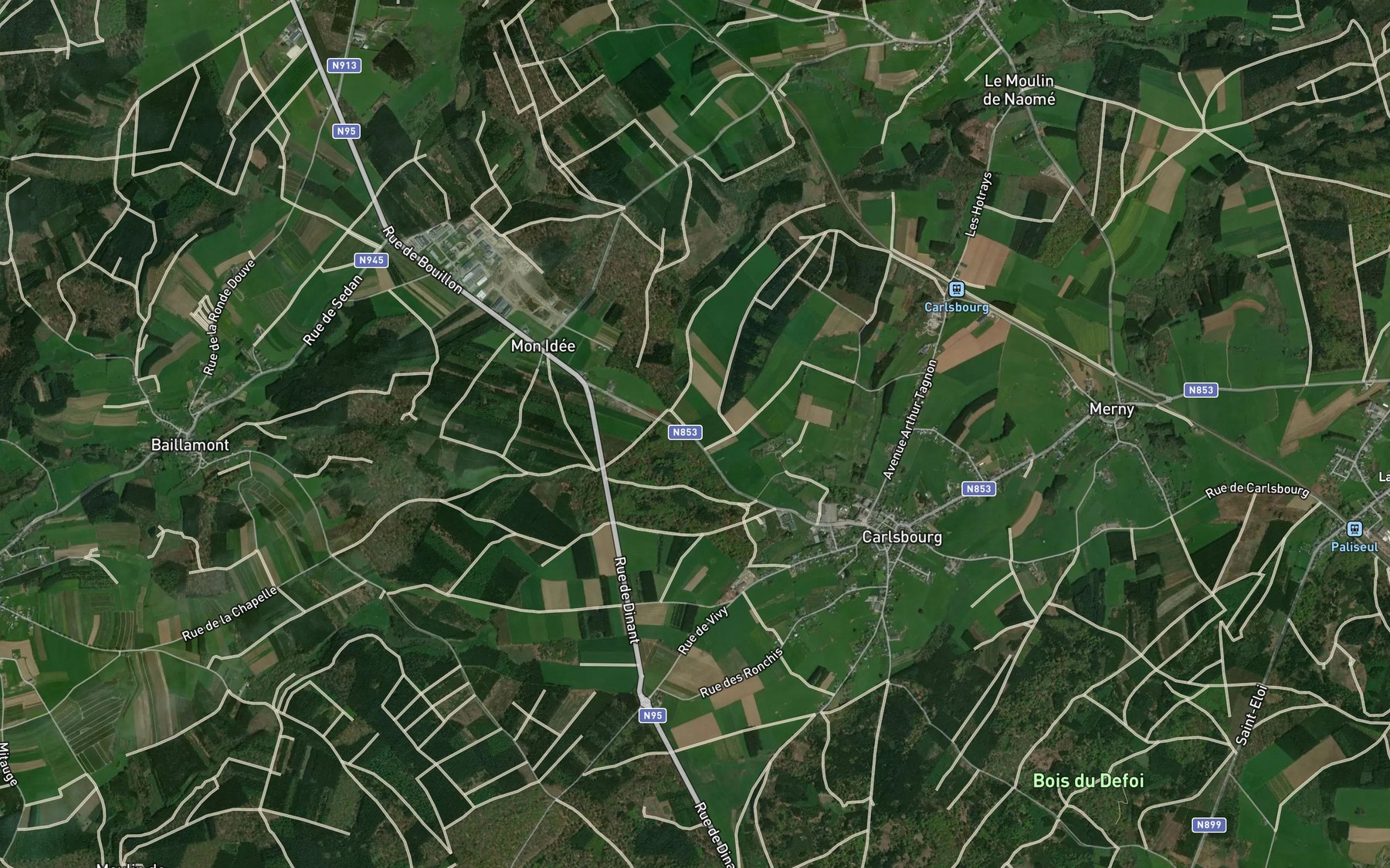 Satellite map of the Vivier des Places