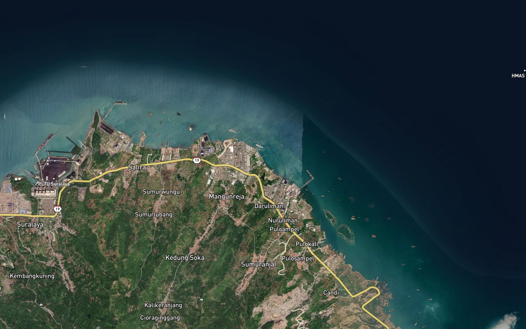 Satellite map of the Ci Nangka