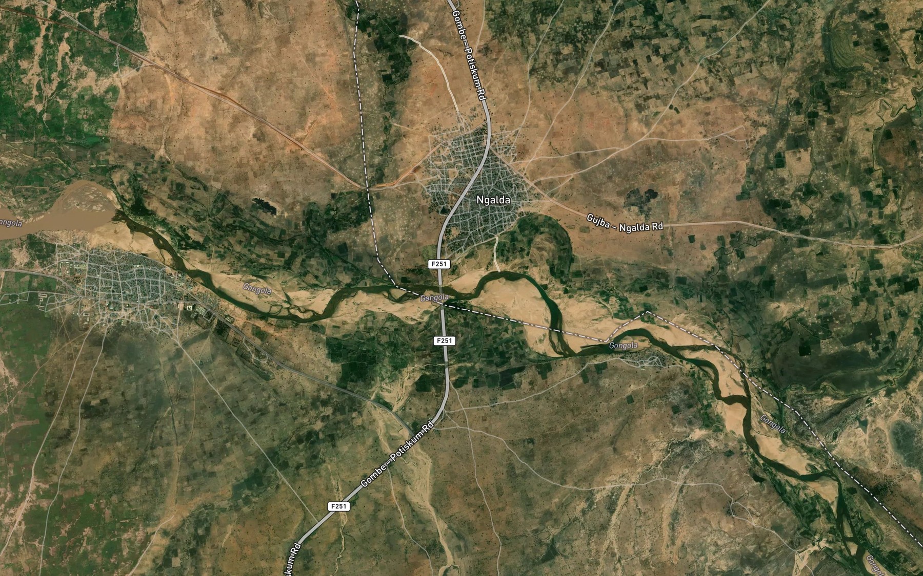 Satellite map of the Kaila